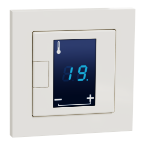 Programmierbarer Universal Temperaturregler mit Touch-Display, Merten System M-Pure, Polarweiß