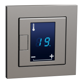 Programmierbarer Universal Temperaturregler mit Touch-Display, Merten System M-Pure, Aluminium