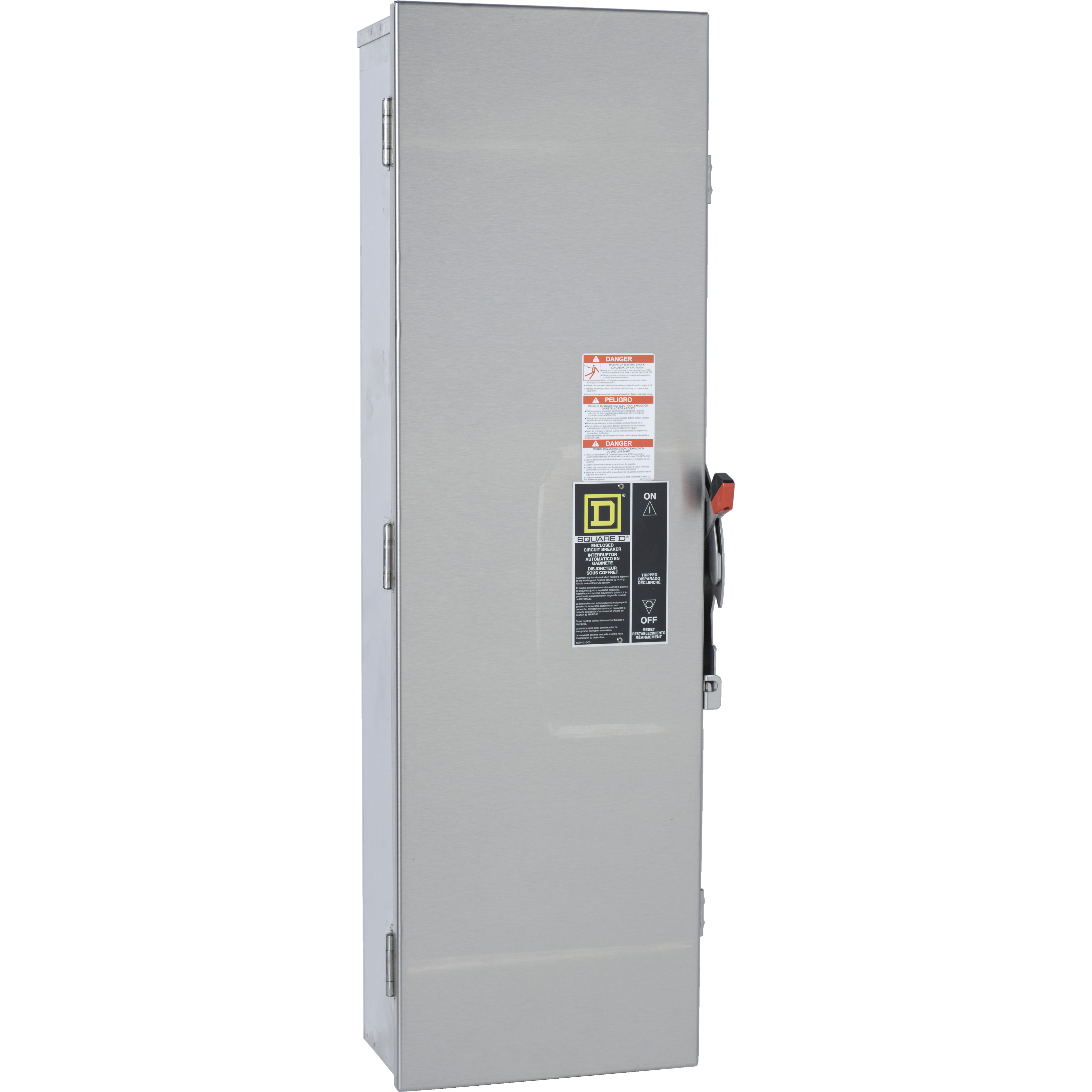 Circuit breaker enclosure, LA, 125A to 400A, 2 and 3 pole, NEMA 3/3R/4/4X/5, stainless steel