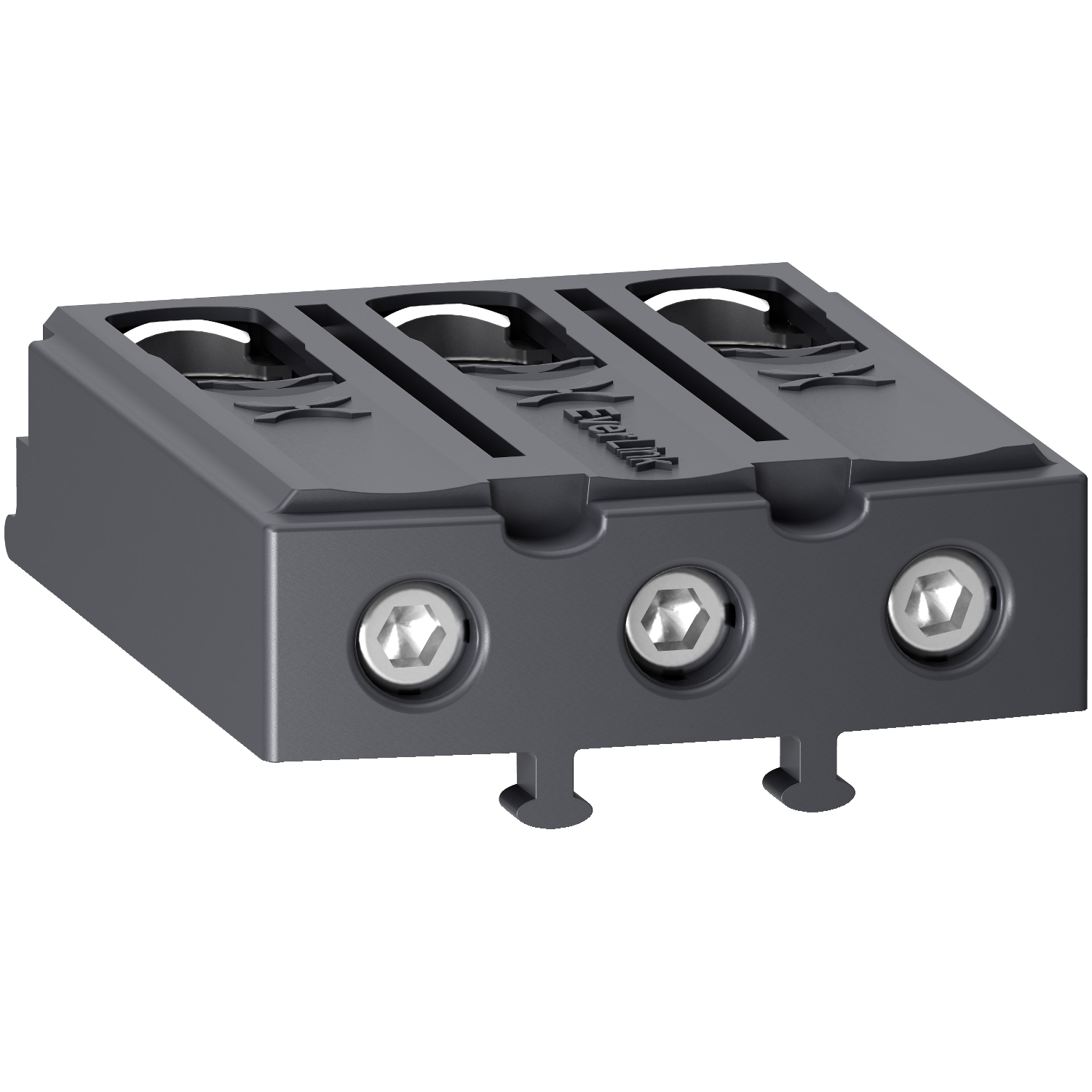 Terminal block, TeSys Deca, Everlink BTR screw connectors, 3P, for contactors LC1D40A-D80A