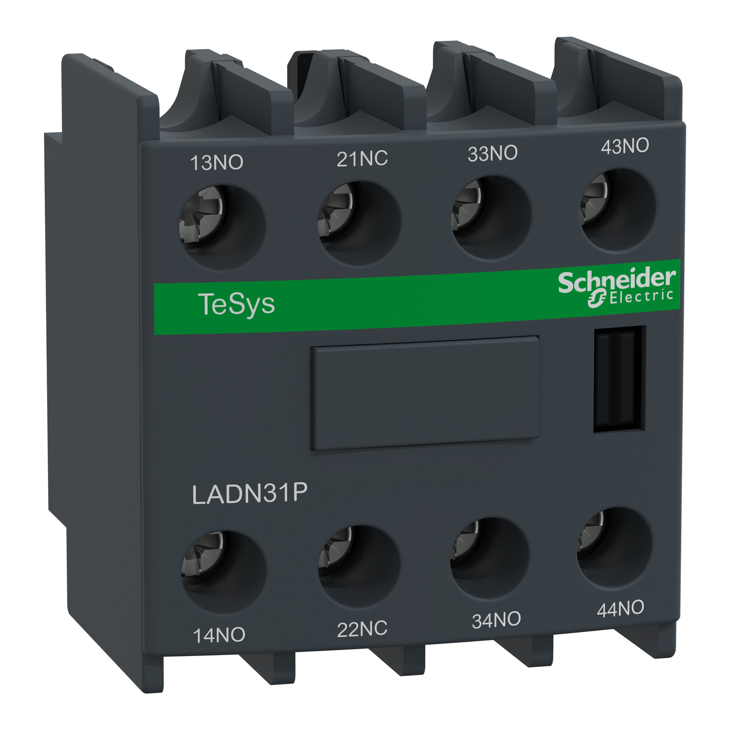 Segédérintkező blokk D-hez előlapra rádugható 3-z 1-ny 10A/AC15/230V TeSys LAD-N Schneider
