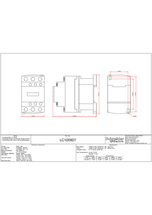 Technical drawing for LC1D09D7_CAD_DOC