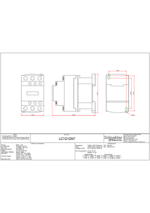 Technical drawing for LC1D12M7_CAD_DOC