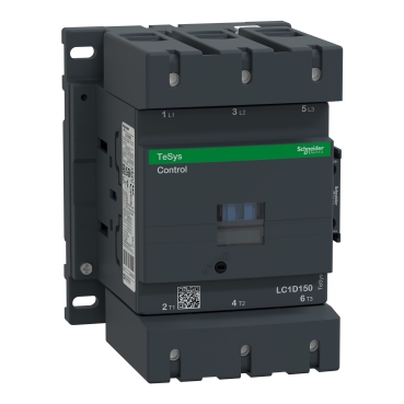 DC mágneskapcsoló, 75kW/150A (400V, AC3), csavaros csatlakozás, 1Z+1NY - LC1D150SD