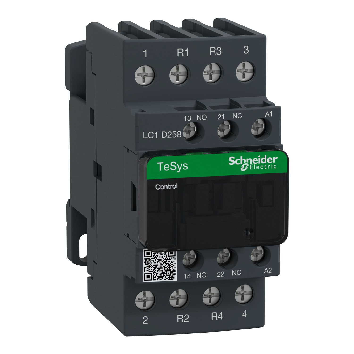 Contactor, TeSys Deca, 4P(2NO+2NC), AC-1, <lt/>= 440V, 40A, 240V AC 50/60Hz coil, screw terminal