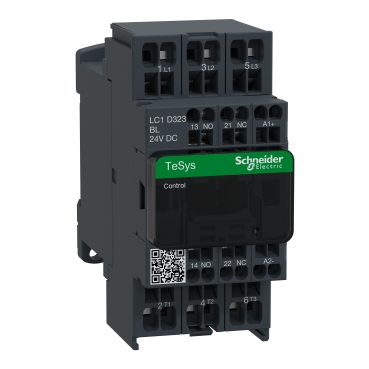 Kisfogy. DC, 15kW/32A (400V, AC3), rugós csatlakozás, 1Z+1NY - LC1D323BL