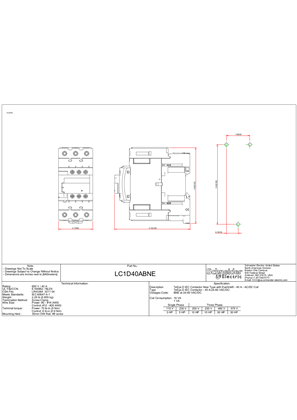 TESYS D CONTACTOR-3P-AC3 440V 40A