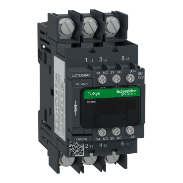  LC1D50A6SD LC1D50A6SD 3P KONTAKTOR  AC3 440V 50A SPULNA 72V DC  