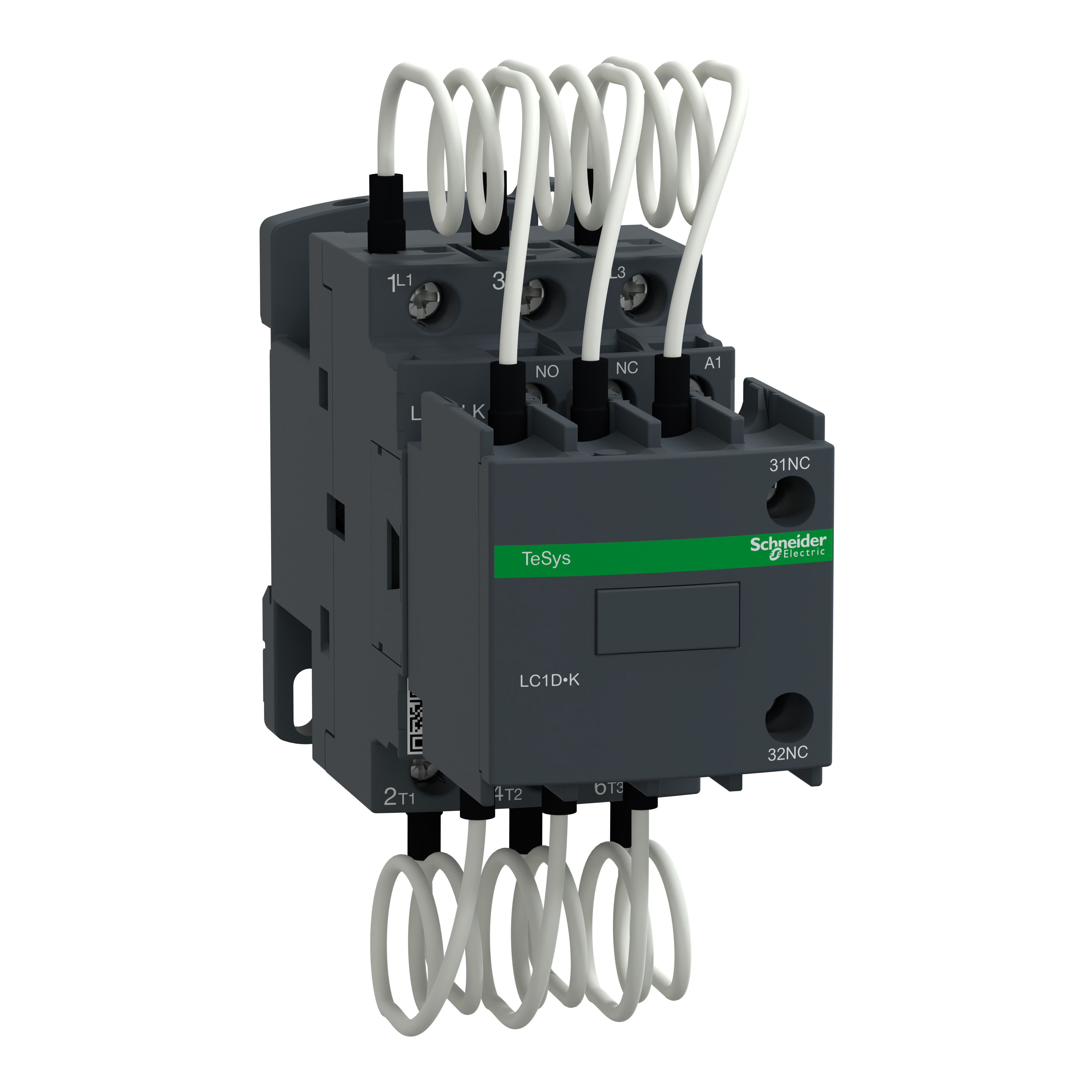 Capacitor contactor, Tesys Deca, 20kVAR at 400/415V 50Hz, 230V AC 50/60Hz coil, screw clamp terminals