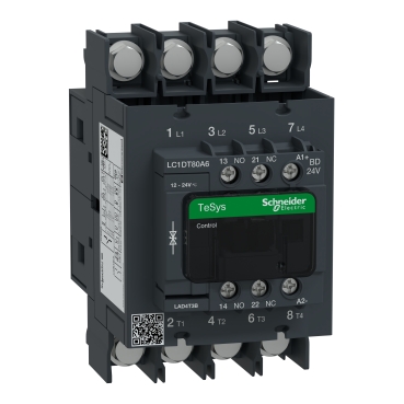  LC1DT80A6BD LC1DT80A6BD 4P KONTAKTOR AC1 415V 80 A SPULNA 24V DC  