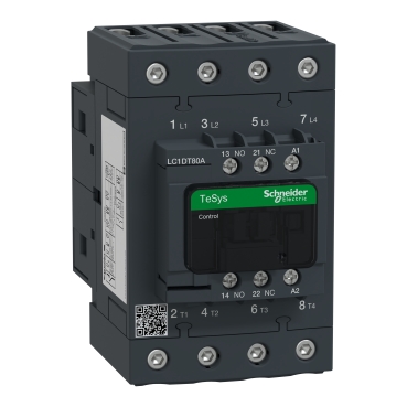  LC1DT80AFE7 LC1DT80AFE7 4P KONTAKTOR AC1 415V 80 A SPULNA 115V A  