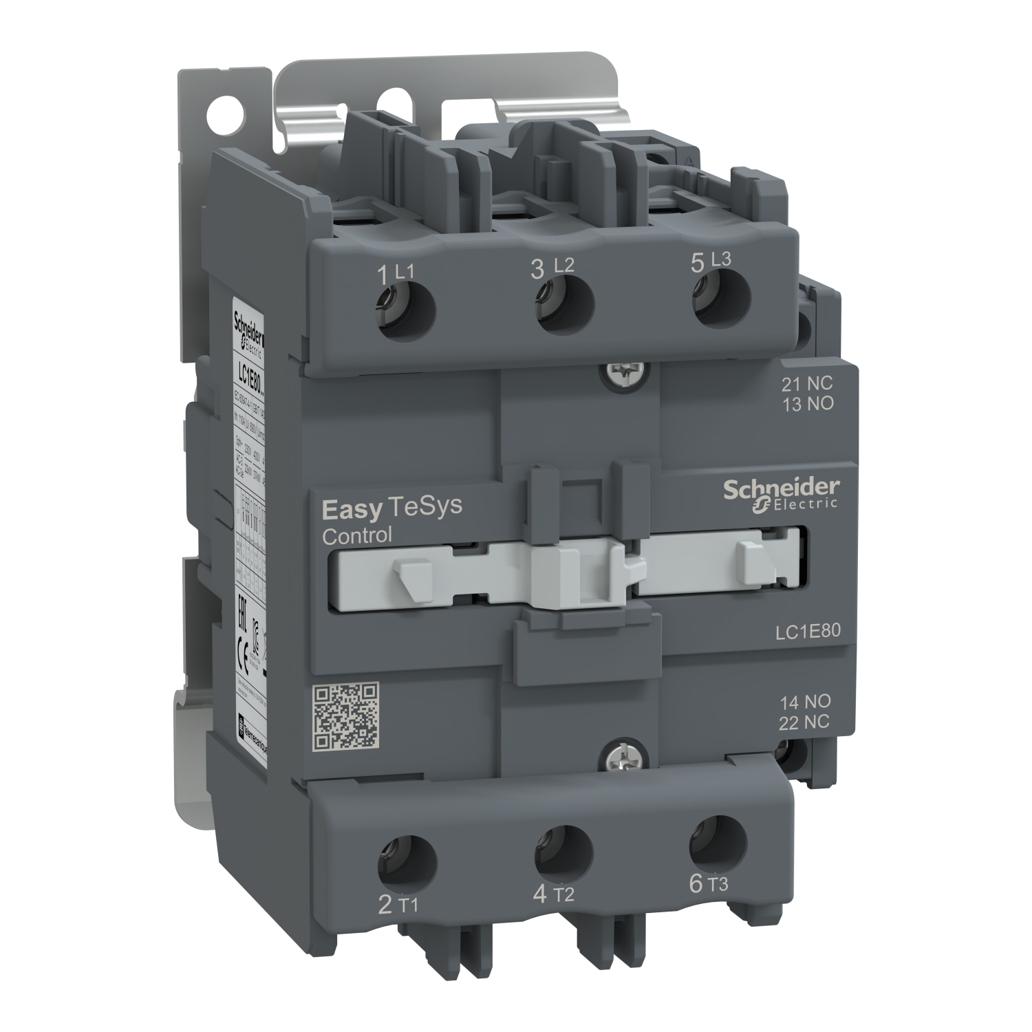 Kontaktor (mágneskapcsoló) 37kW/400VAC-3 3-Z 24VAC 1-z 1-ny csavaros EasyPact TVS Schneider