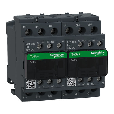  LC2D25ED LC2D25ED KONTAKTOR REV 25A 3P 1NO+1NC 48V DC  