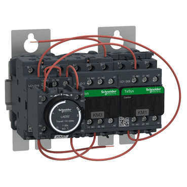 Kontaktorkombináció (mágneskapcsoló) csillag-delta 11kW/400VAC-3 230VAC csavaros TeSys LC3-D Schneider