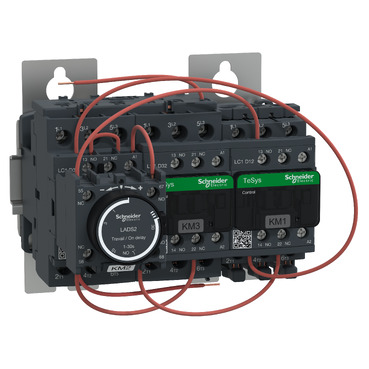 Kontaktorkombináció (mágneskapcsoló) csillag-delta 25kW/400VAC-3 230VAC csavaros TeSys LC3-D Schneider