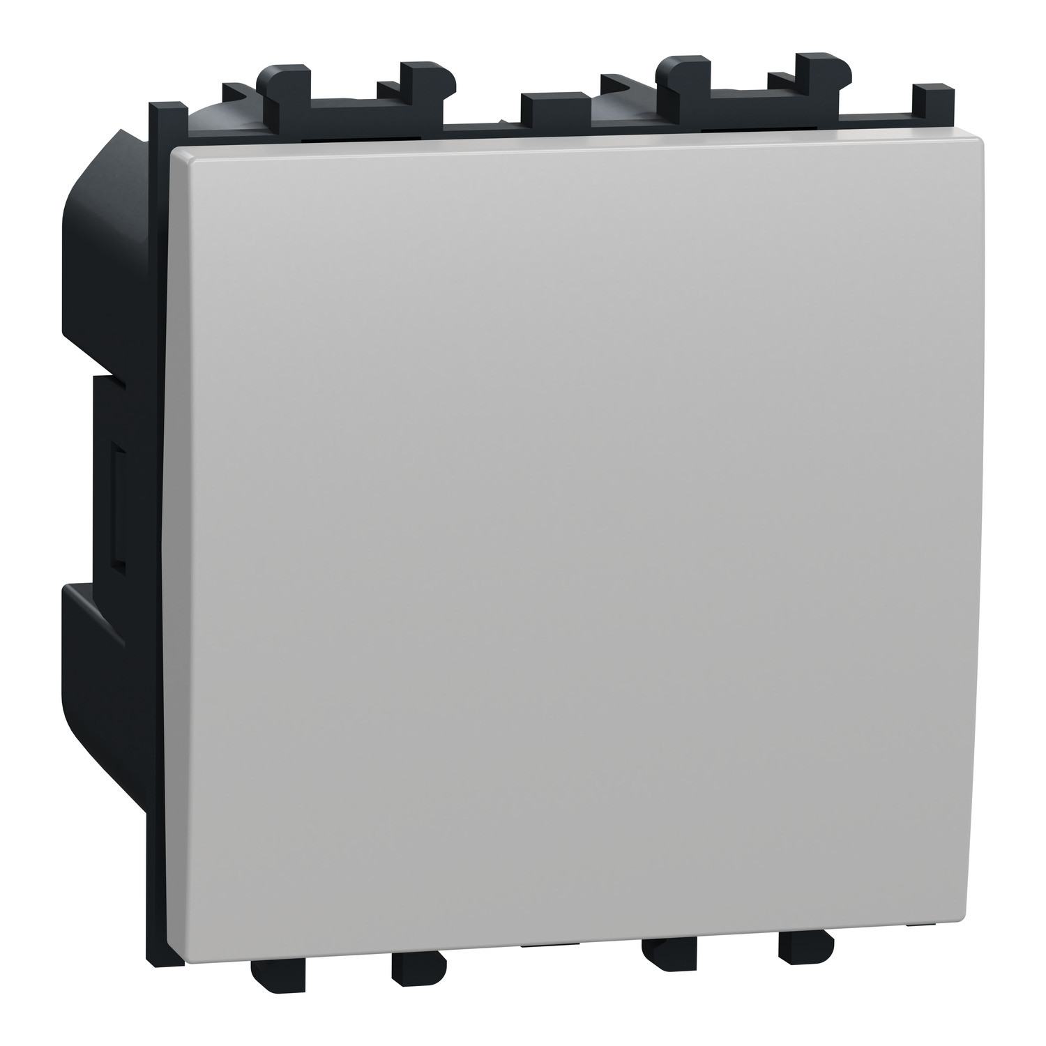 Easy Styl, prekidač unakrsni, 2 modula, srebrni