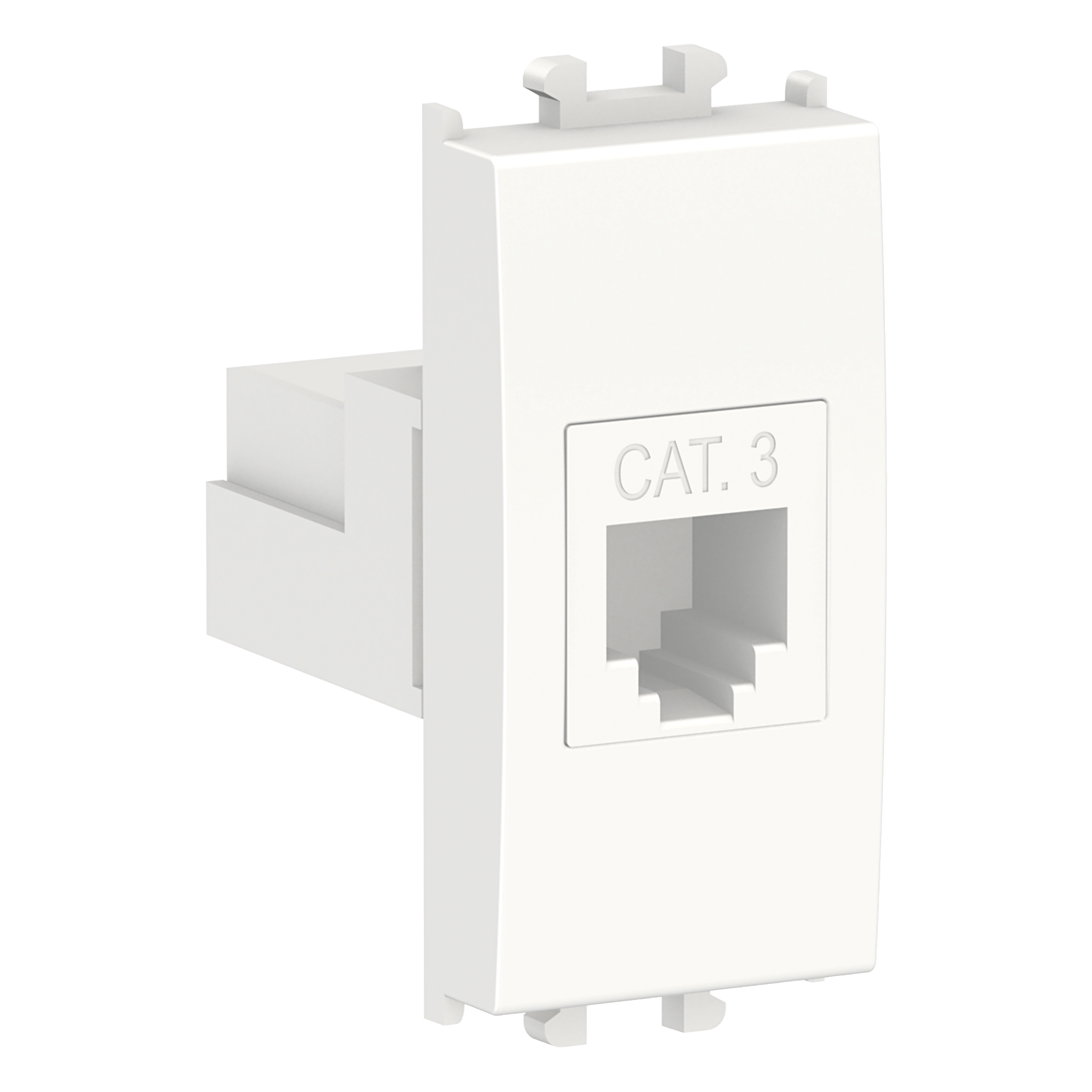 Easy Styl - 1 module Phone Socket Cat 3 - White