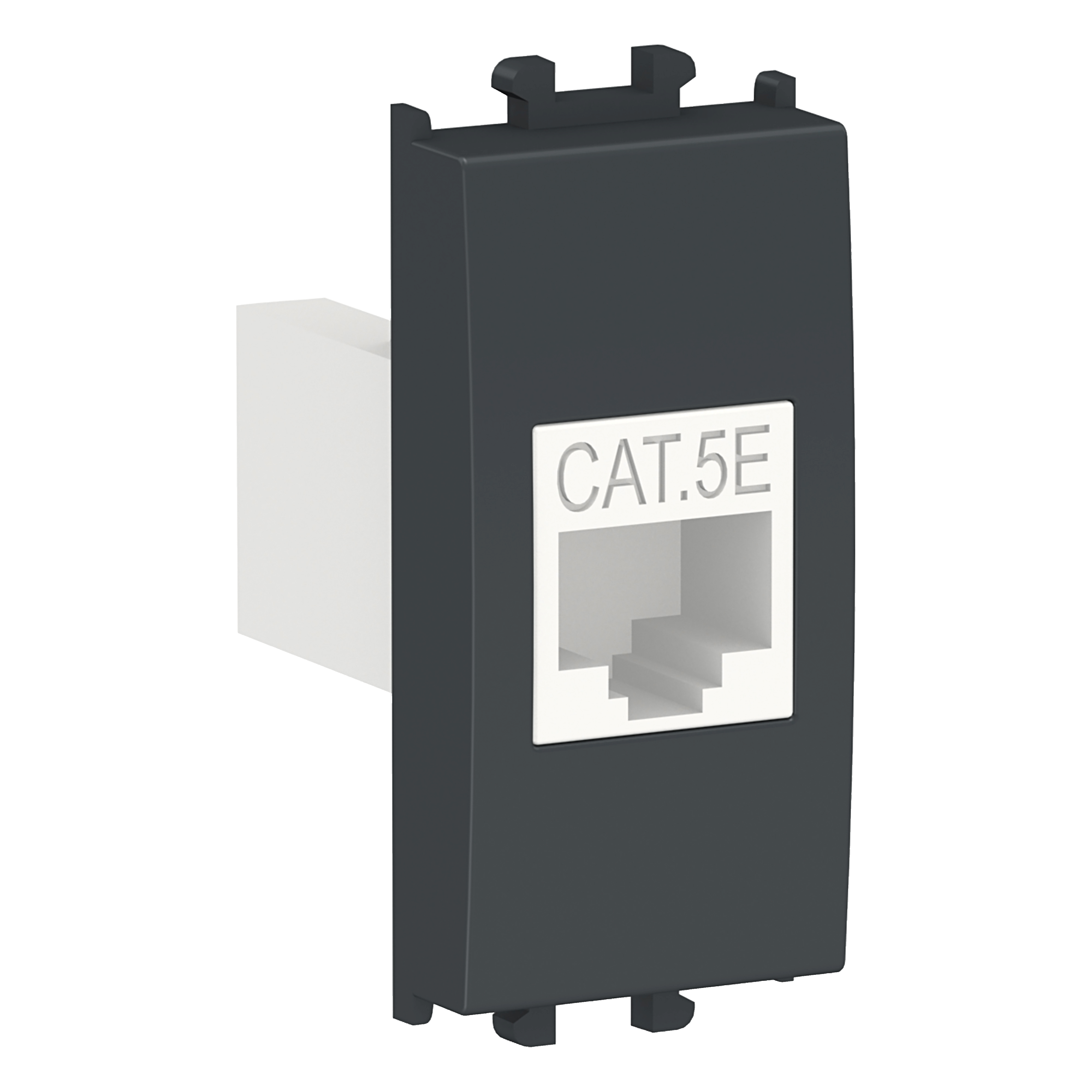 Easy Styl, data socket, RJ45 Cat 5 UTP, 1 module, black