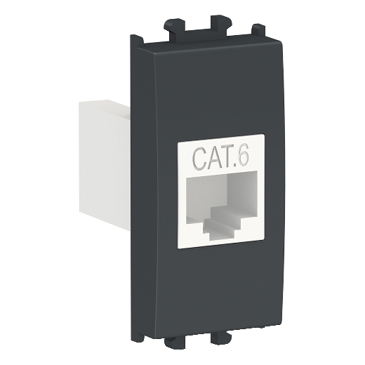 LMR6233003 - Easy Styl - 1 module Data Socket Cat 6 - Black | Schneider Electric Egypt