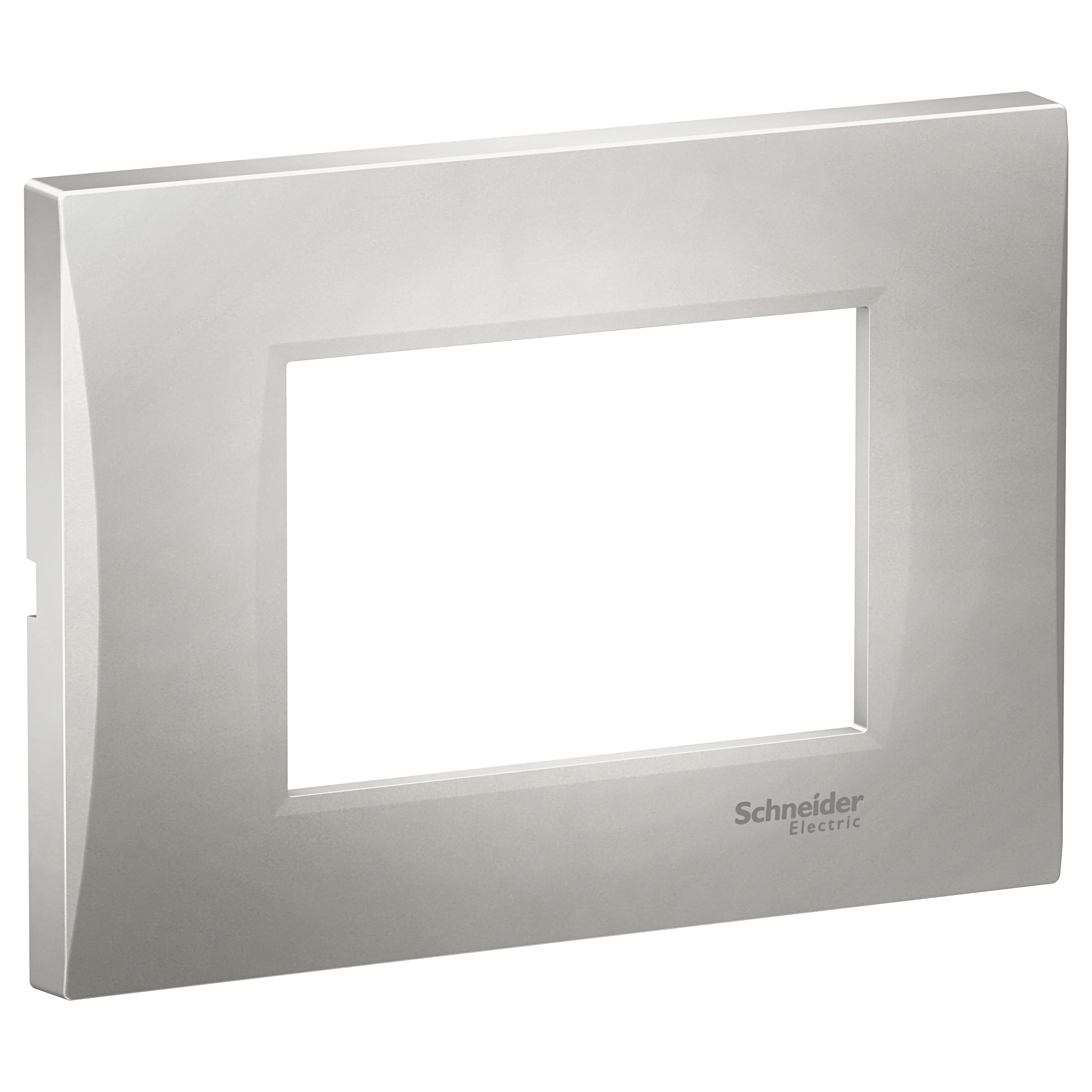 Easy Styl, cover frame, 3 modules, silver