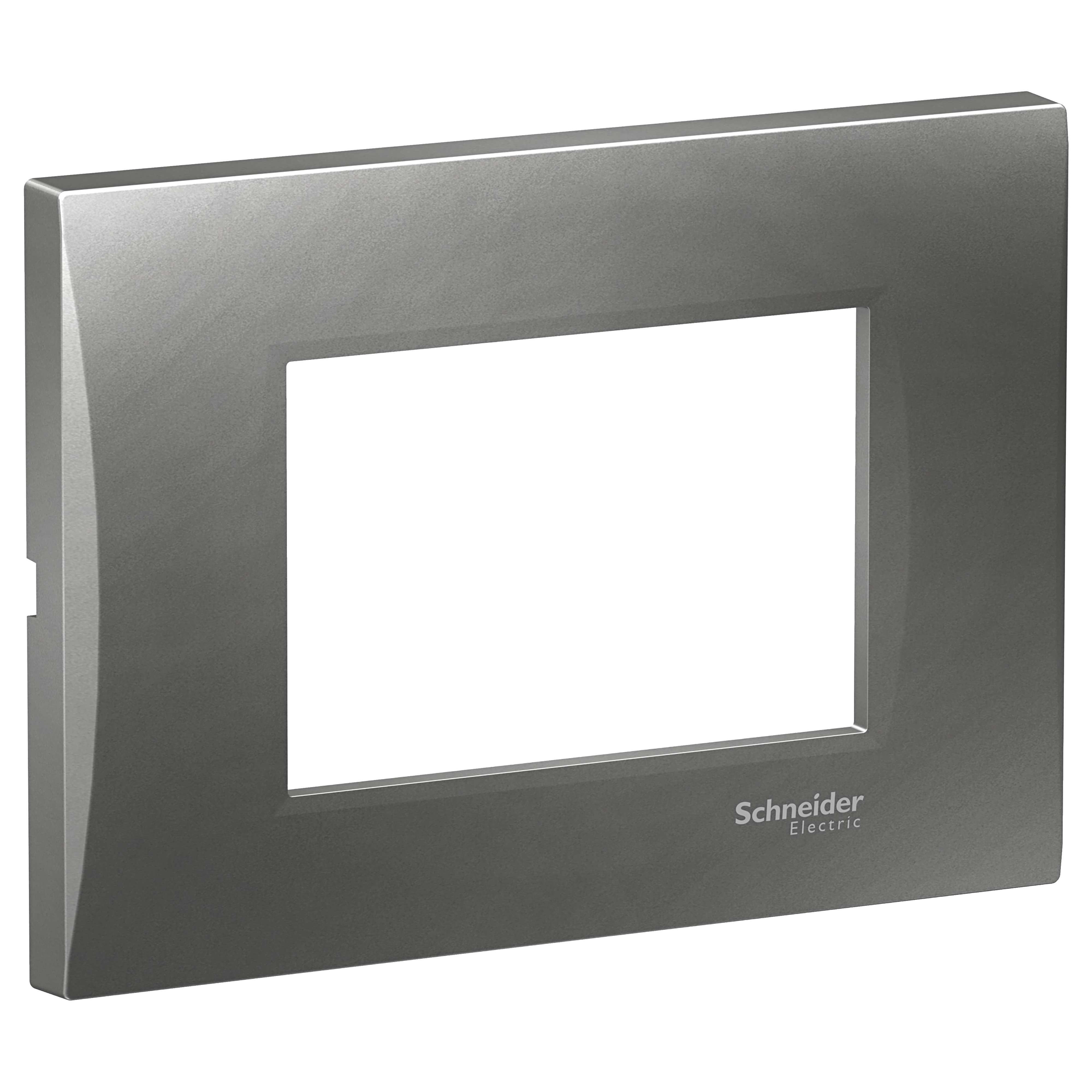 Easy Styl, cover frame, 3 modules, smoky grey