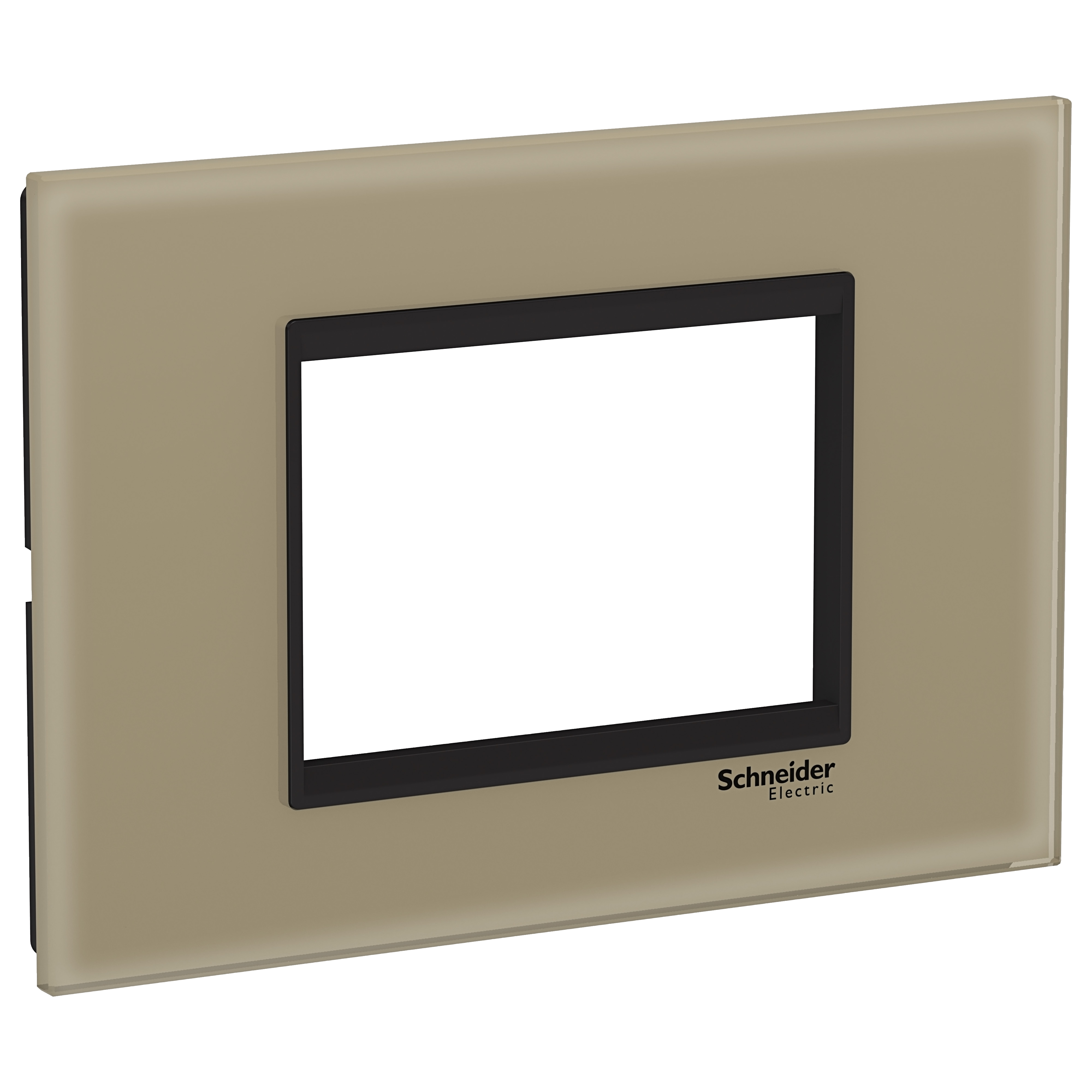 Easy Styl, cover frame, 3 modules, brown