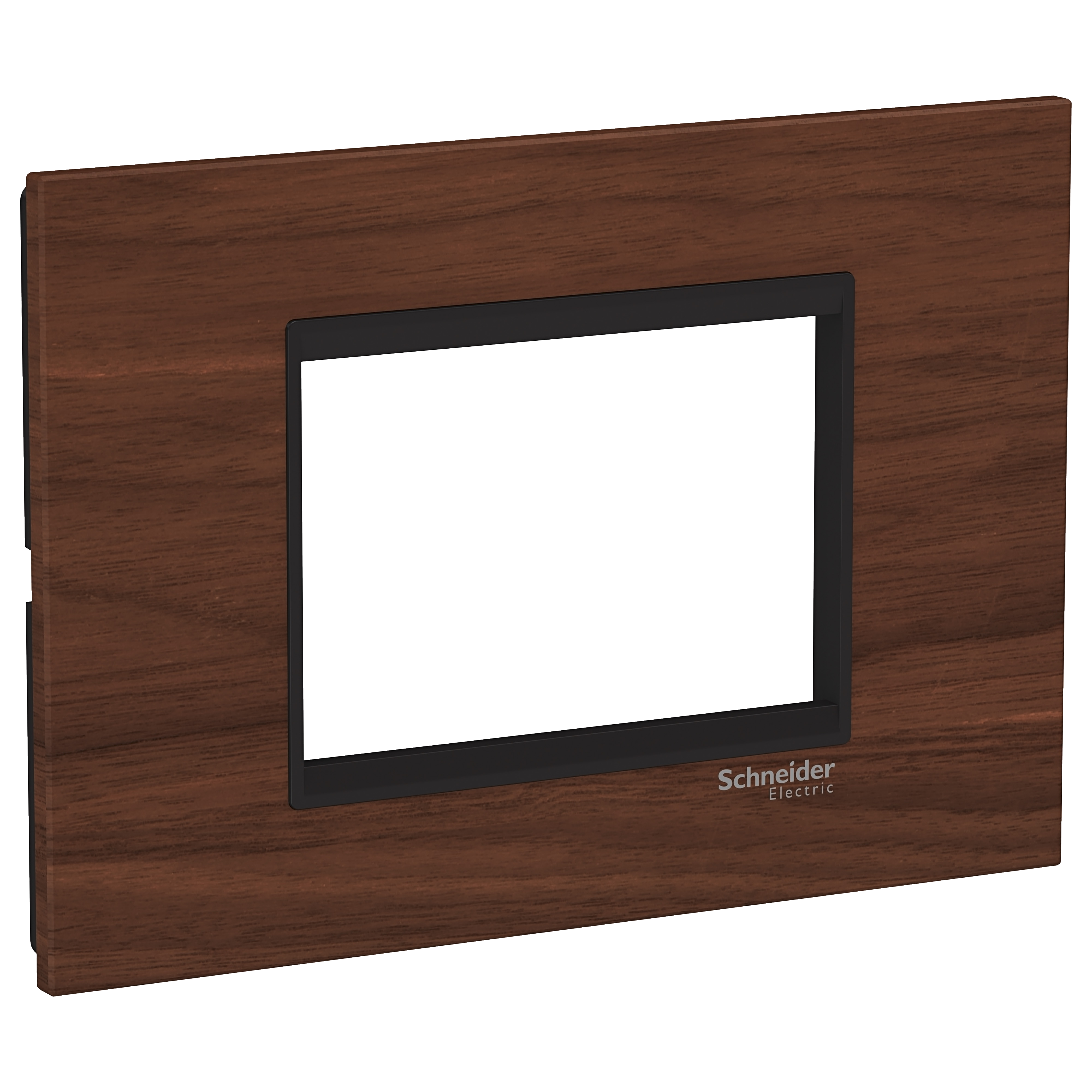 Easy Styl, cover frame, 3 modules, walnut