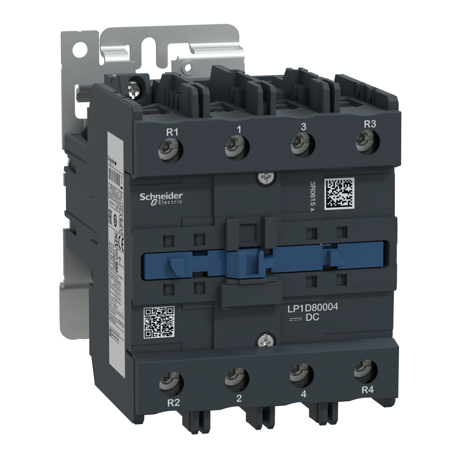 Kontaktor (mágneskapcsoló) 4-Z 24VDC csavaros 125A/AC-1/400V TeSys LP1-D Schneider