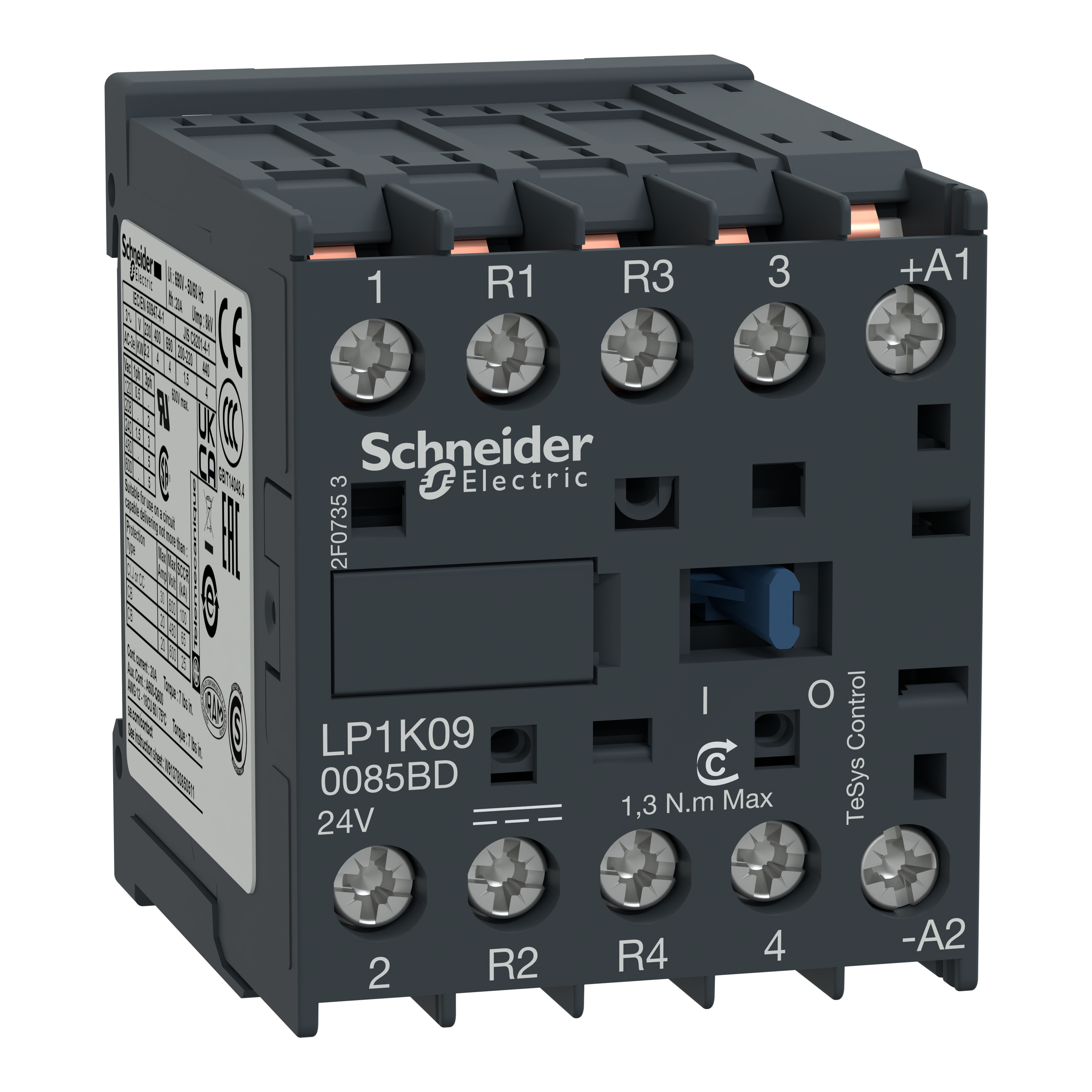 CONT 2P 2R CI 24V DC