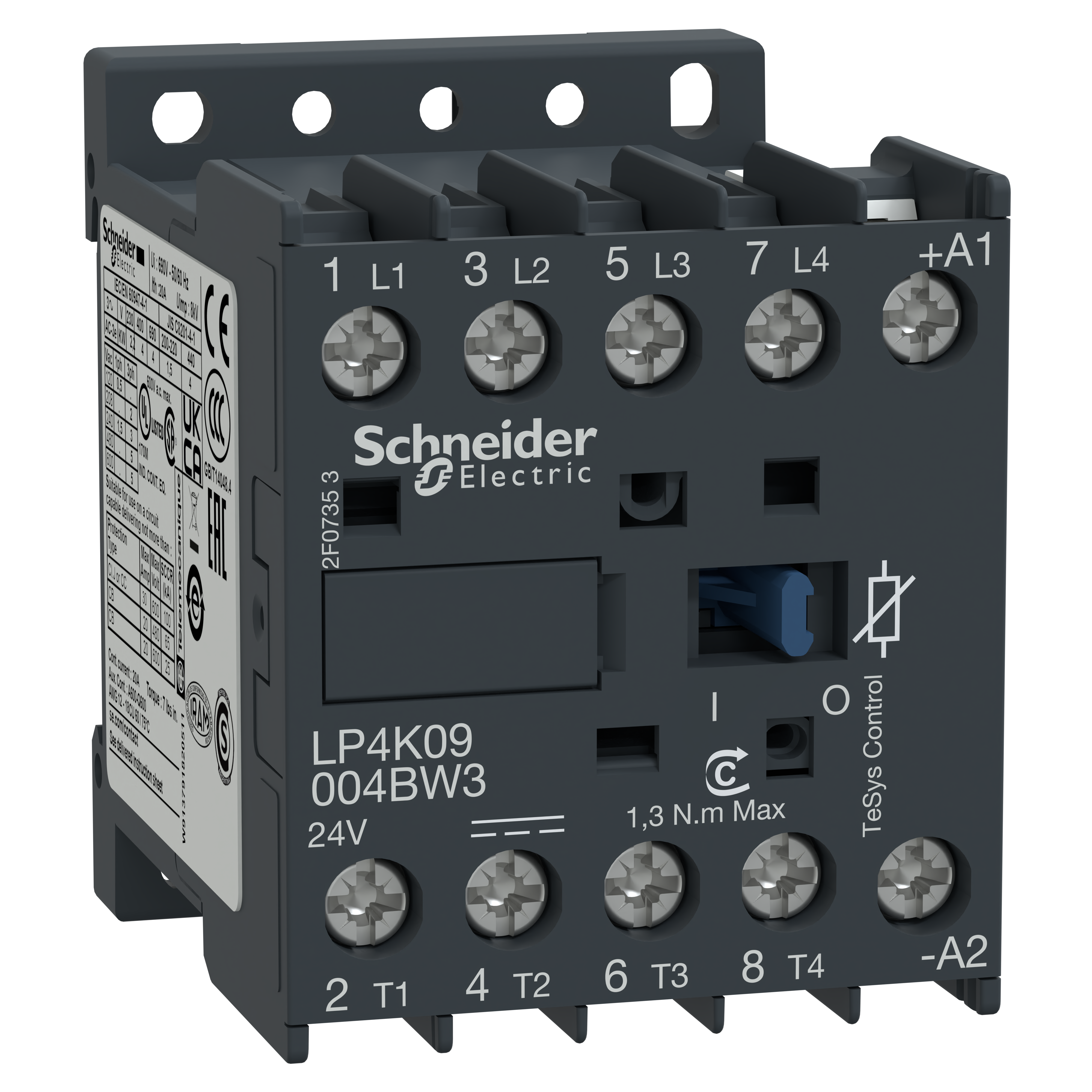 CONT 4P BC VIS 24V DC