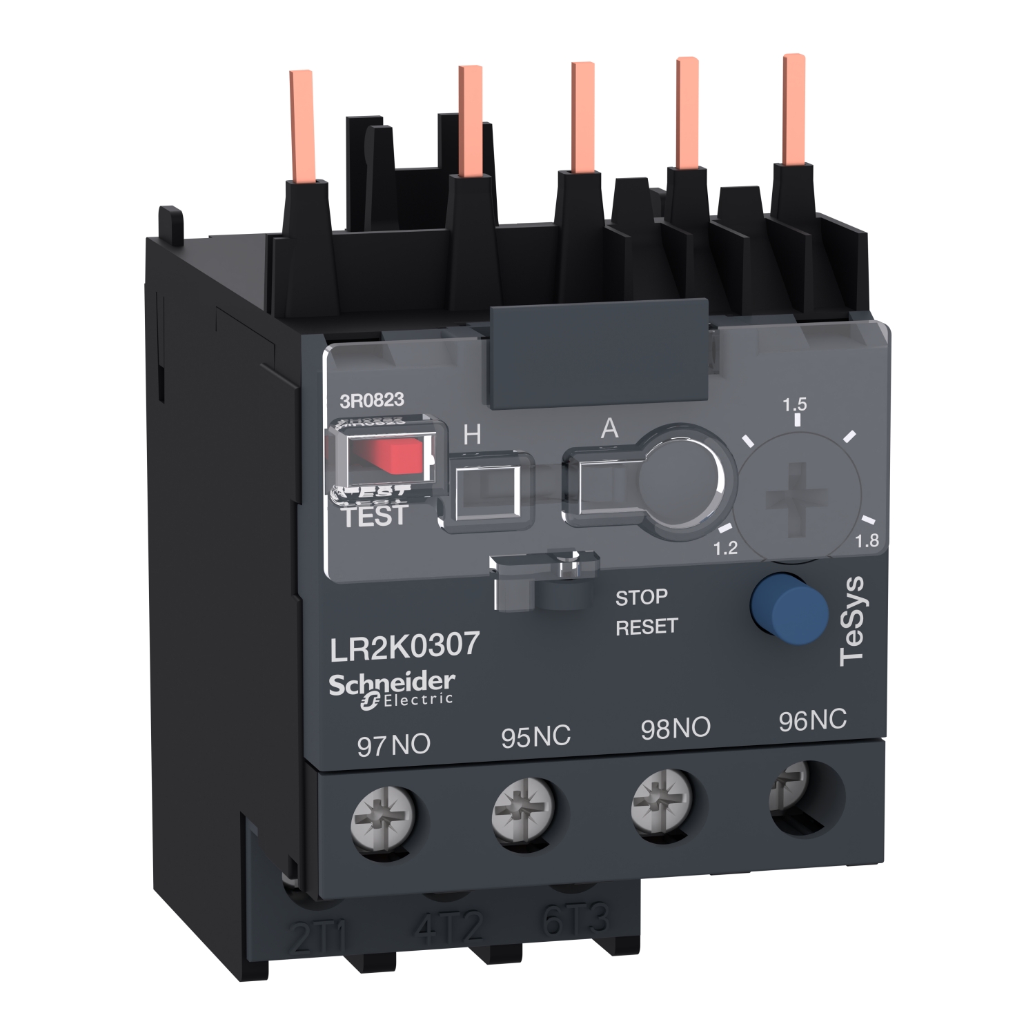 differential thermal overload relay, TeSys K, 1.2...1.8A, class 10A