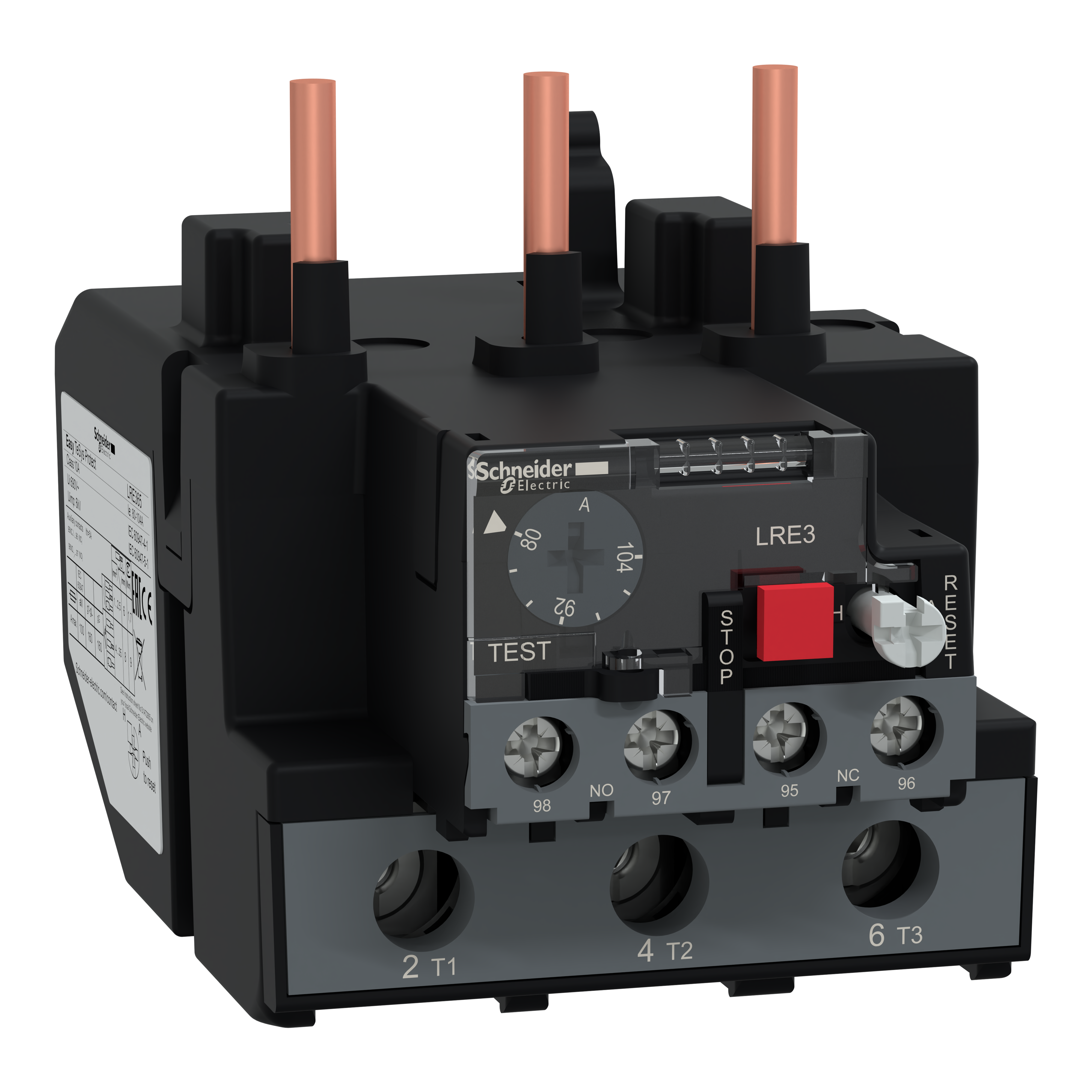 Thermal overload relay,Easy TeSys Protect,80...104A,class 10A