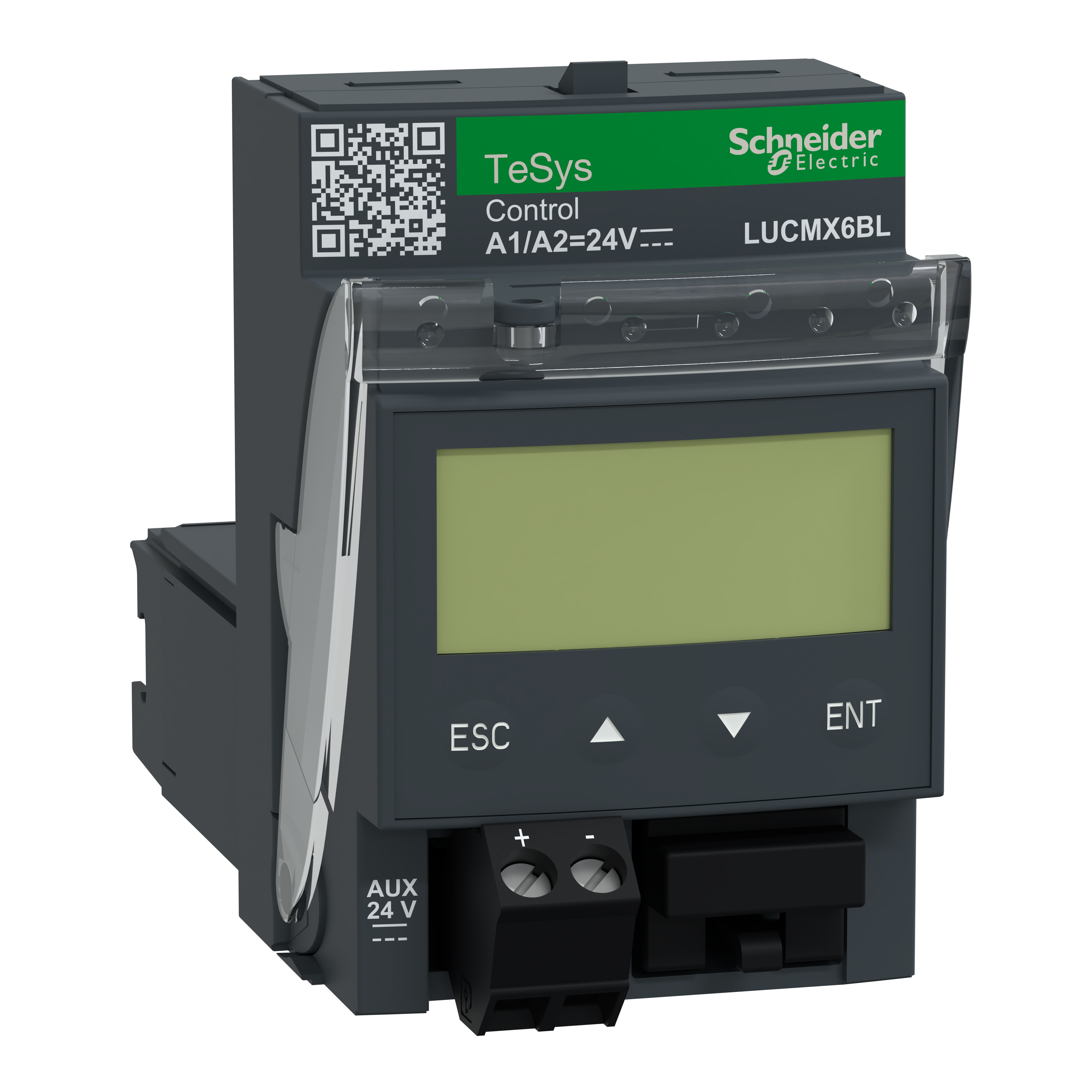 Multifunction control unit, TeSys Ultra, 1P/3P, 0.15 to 0.6A, 690VAC, protection & diagnostic, class 5 to 30, 24VDC coil