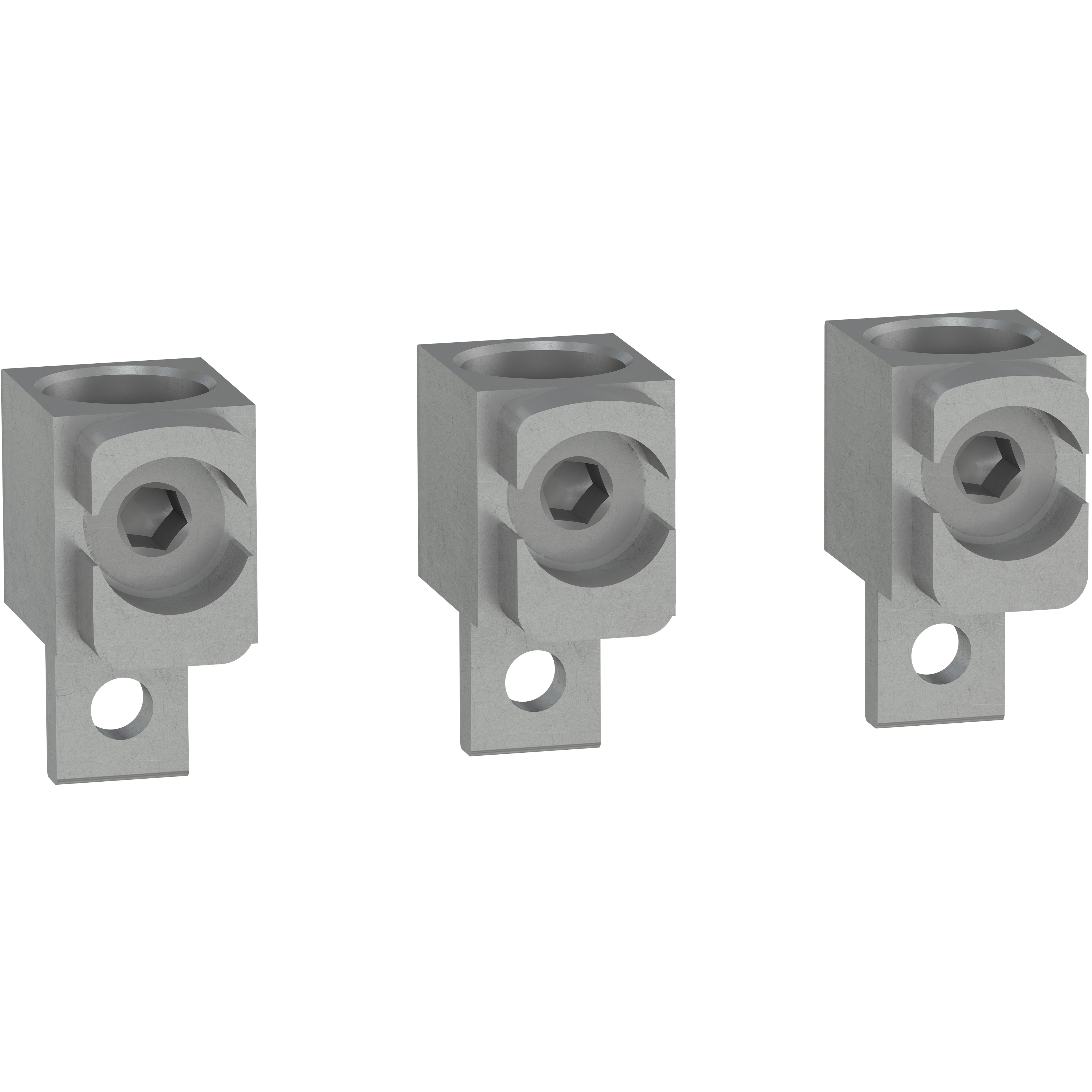 Lot 3 bornes alu 240mm² 