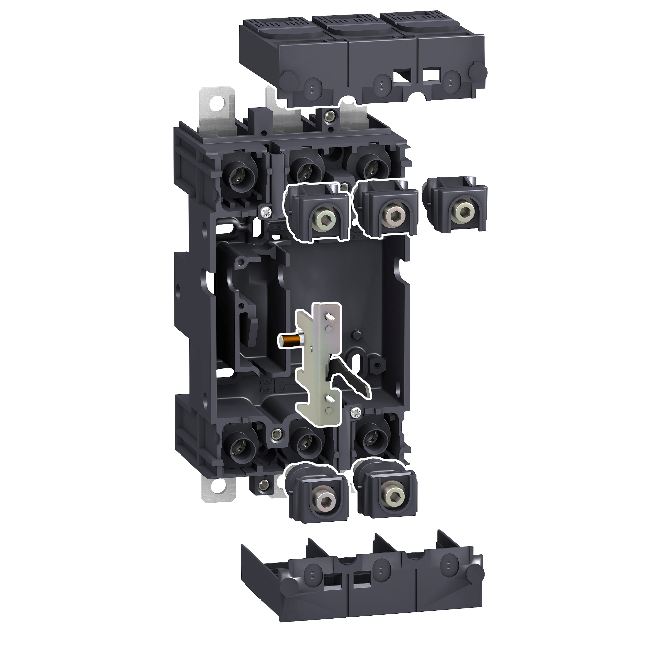 Schneider Electric COMPACT PLUG IN BASE KIT 3P
