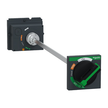 Hosszabbított rotációs hajtás, ComPacT NSX 100/160/250, fekete kar, teleszkópos tengely 248 to 600 mm  kocsizható készülék, IP55 LV429343T