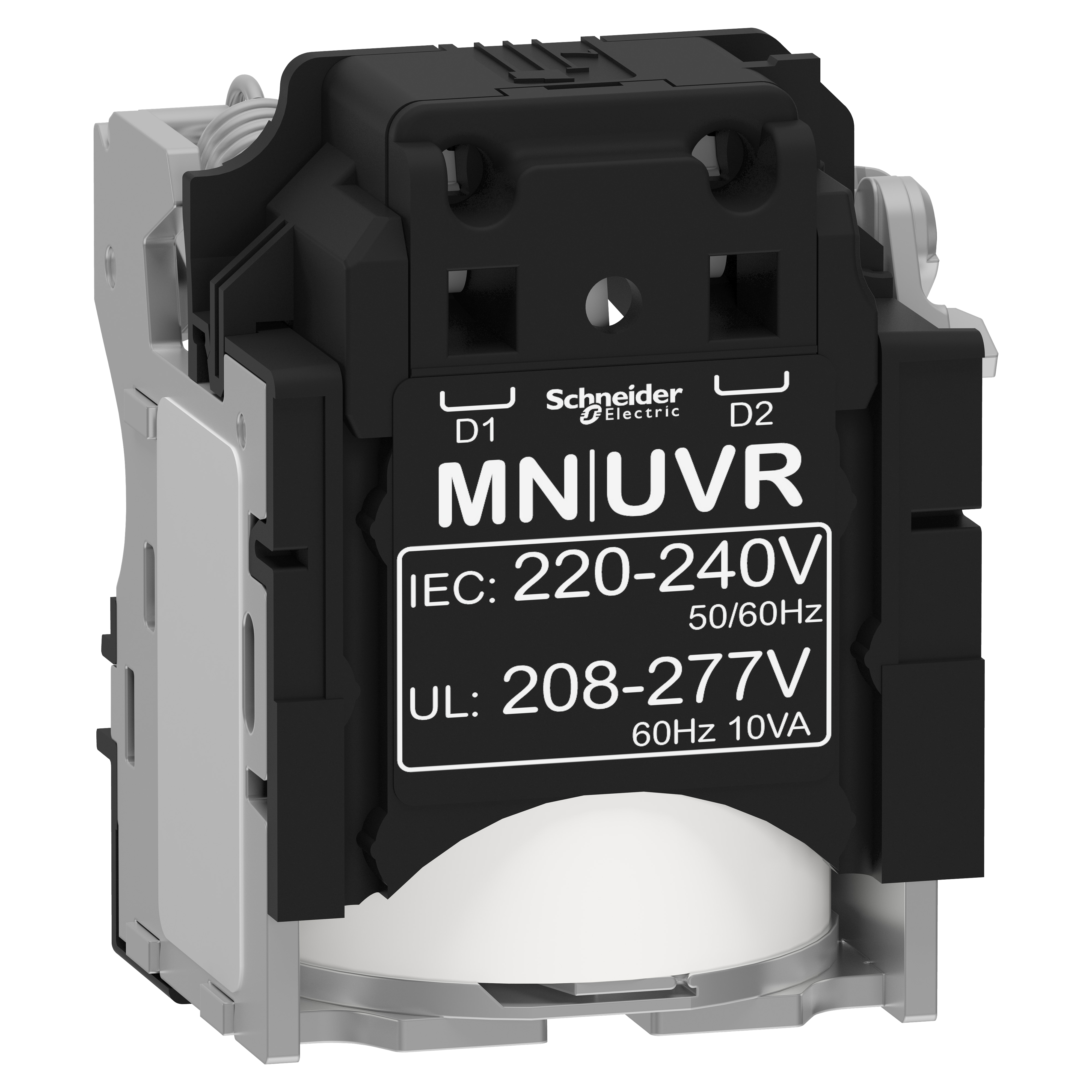 Undervoltage release MN, ComPacT NSX, 220/240VAC 50/60Hz, 208/277VAC 60Hz, screwless spring terminal connections