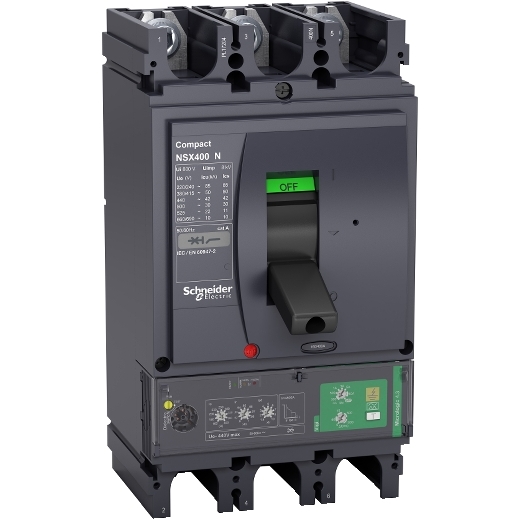 Lv433938 Circuit Breaker Compact Nsx400n 50 Ka At 415 Vac Micrologic4 3 Vigi Trip Unit 400 A 3 Poles 3d Schneider Electric Global