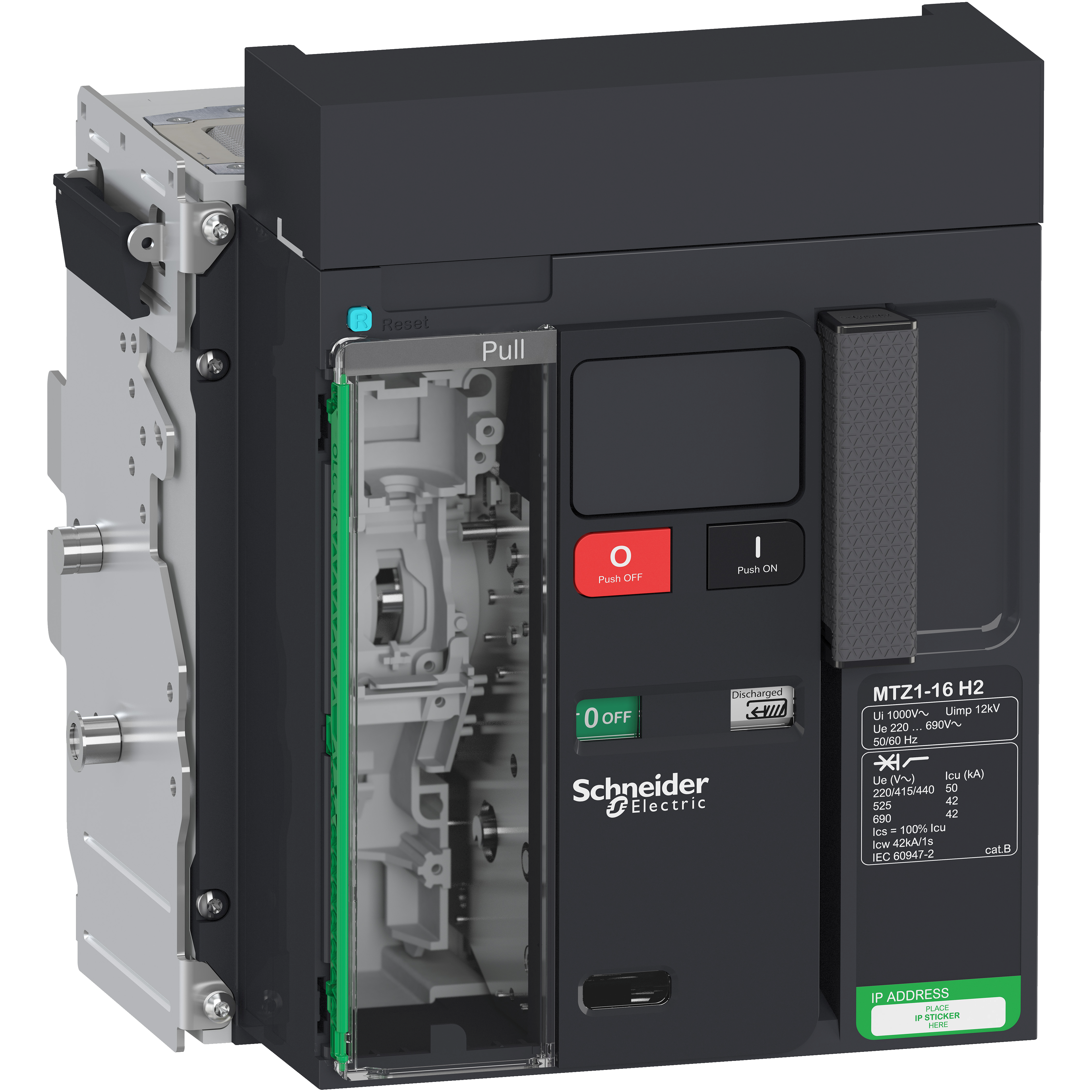 Schneider Electric CIRCUIT BREAKER MTZ1 16 H2 3P DRAWOUT