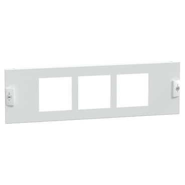 Homloklap kivágott 96x96mm műszerekhez 500mm-sz 150mm-ma 3M porszórt acél Prisma G/P Schneider
