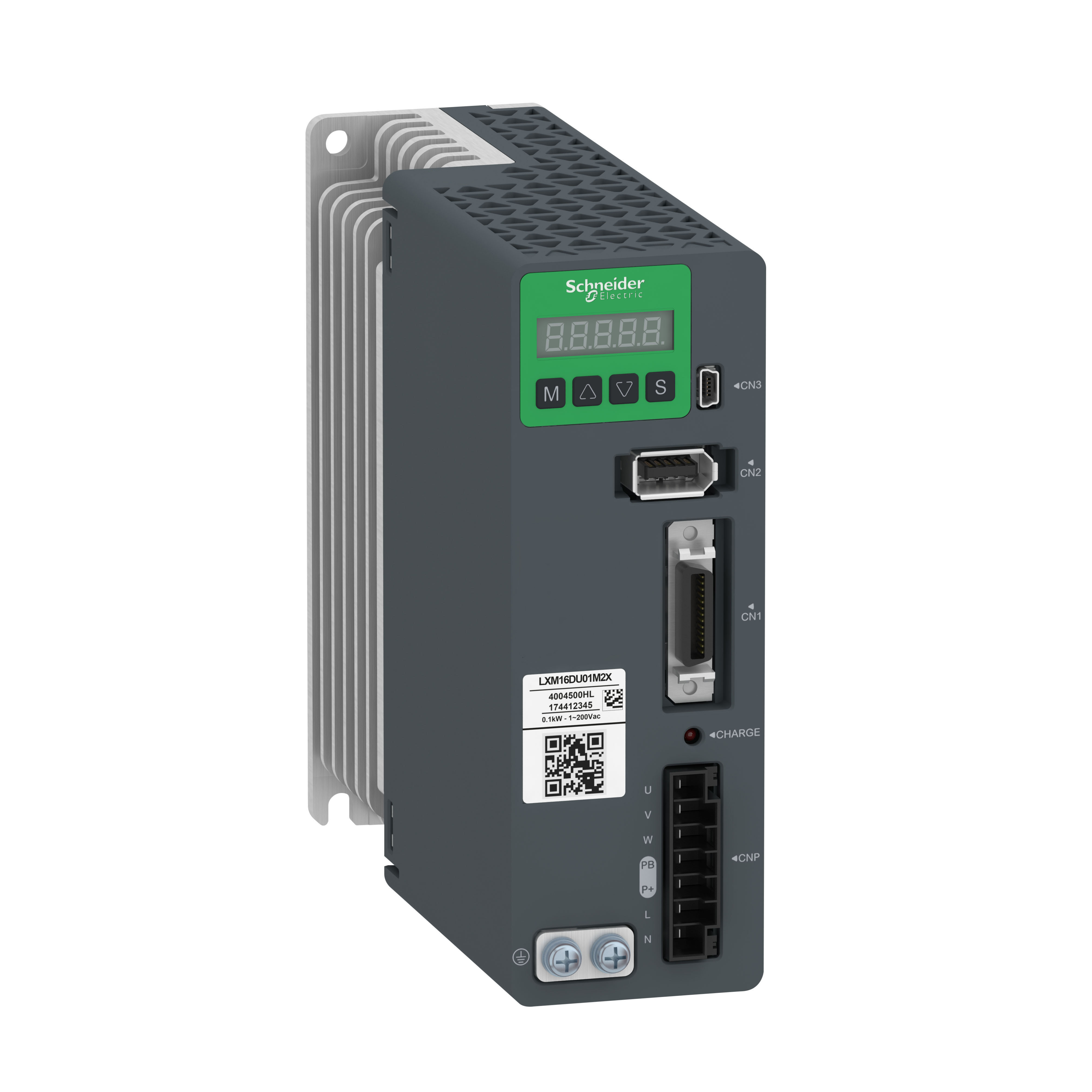 motion servo drive, Easy Lexium 16, single phase 200...240V 0.4kW, no EMC filter
