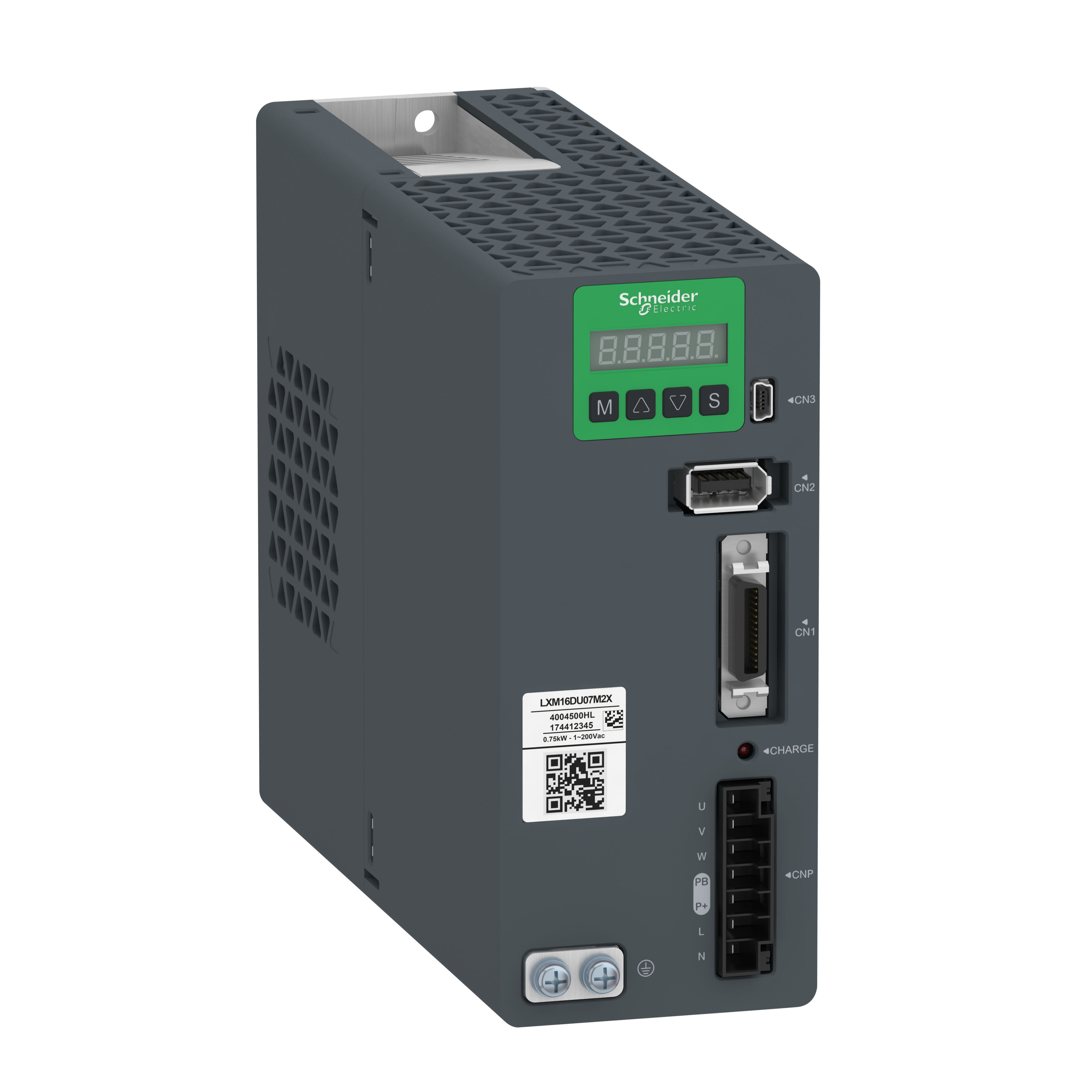 motion servo drive, Easy Lexium 16, single phase 200...240V 0.75kW, no EMC filter