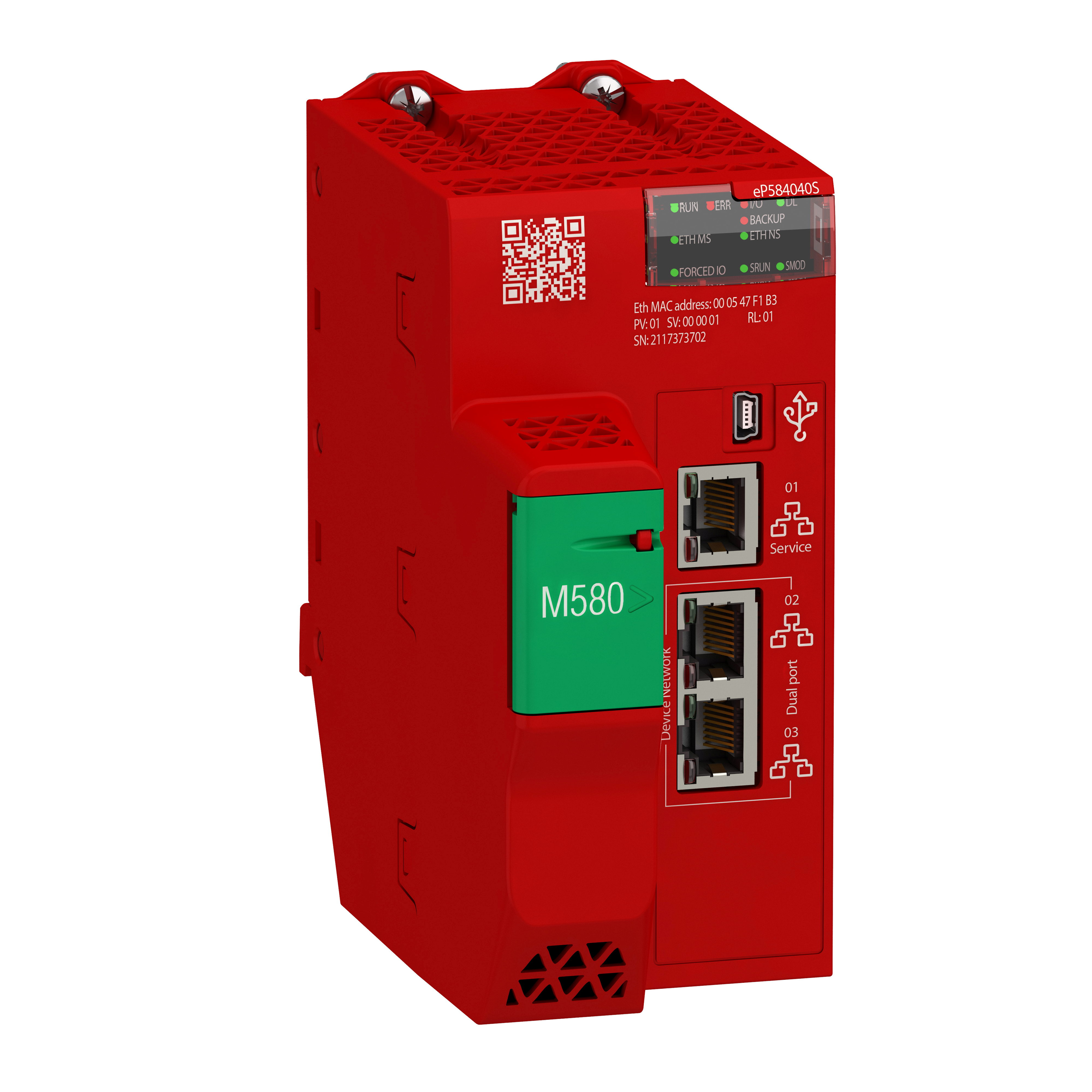 standalone safety processor, Modicon M580, 16MB, 61 Ethernet devices, 16 remote IO racks of X80 and Quantum, 64 CIP safety devices