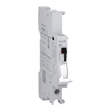 Auxiliary contact, Multi9 M9A, SD, 1 C/O, 2mA to 100mA, 24VAC to 250VAC, 24VDC to 220VDC, bottom connection - Image