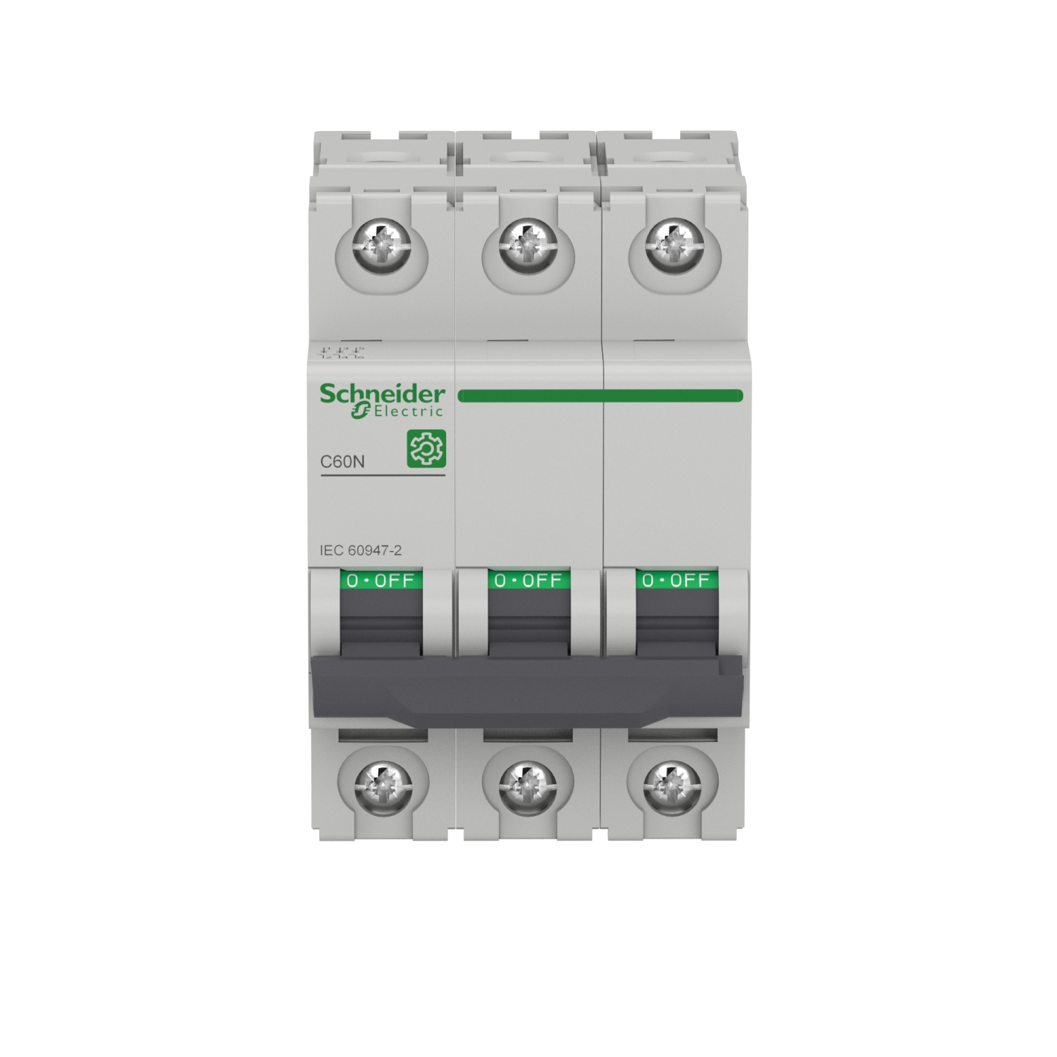 M9F11302 - Miniature circuit breaker (MCB), Multi9 C60N, 3P, 2A, C ...