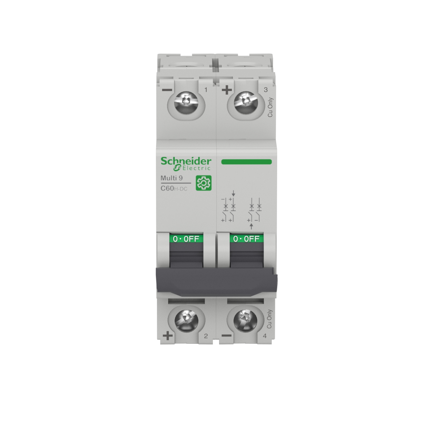 M9U21232 - Miniature circuit breaker (MCB), Multi9 C60H-DC, 2P