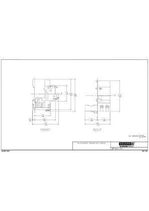 Technical drawing for CB ACCESSORY, GROUND FAULT MODULE