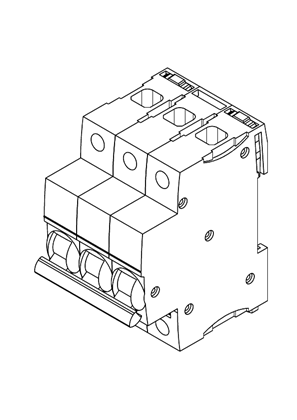 iSW switch-disconnector 3P 40A...125A - 3D CAD
