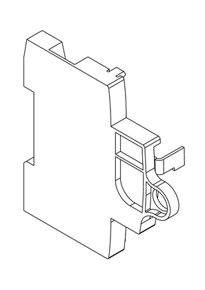 Acti9 left padlocking device - 3D CAD