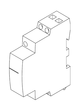 Acti9 iCT 25A contactor 2NO  - 3D CAD